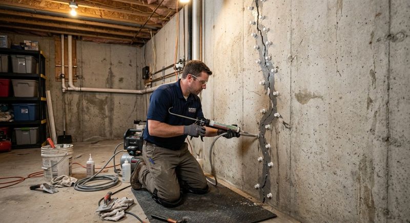 Basement Crack Repair in Anderson, SC