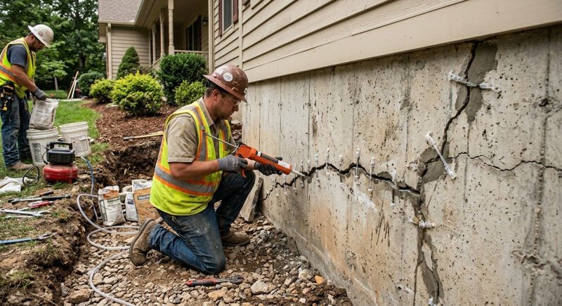 Cracked Foundation Repair in Anderson, SC