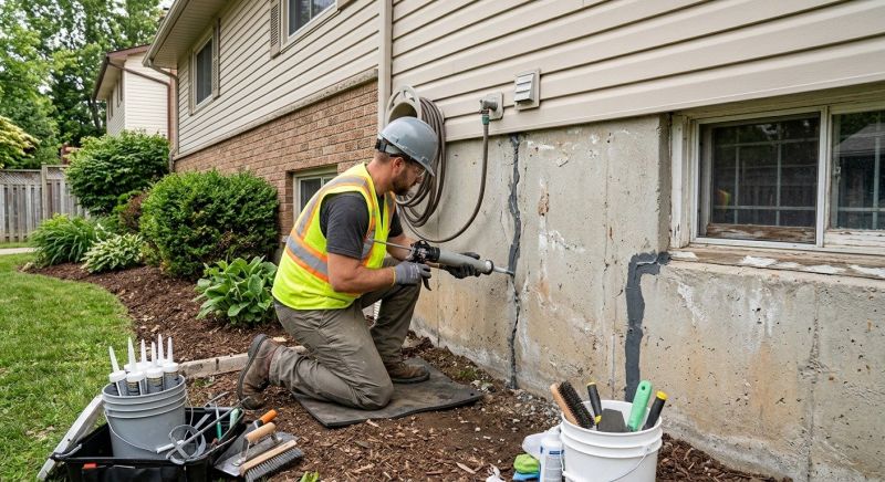 Foundation Crack Sealing in Anderson, SC