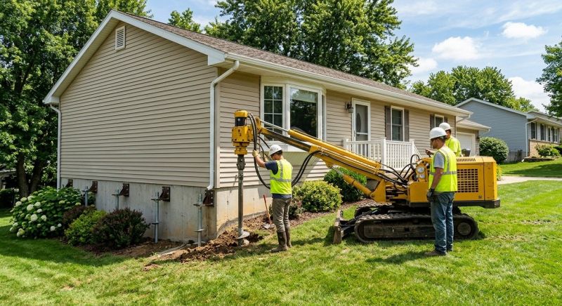 Foundation Raising in Honea Path, SC
