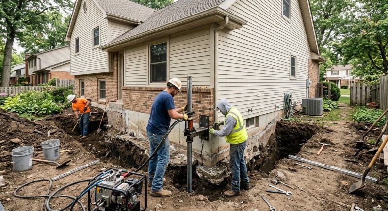 Foundation Settlement Repair in Anderson, SC