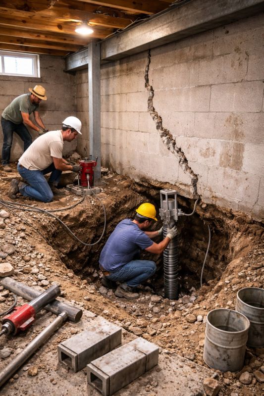 Foundation Structural Repair in Fair Play, SC