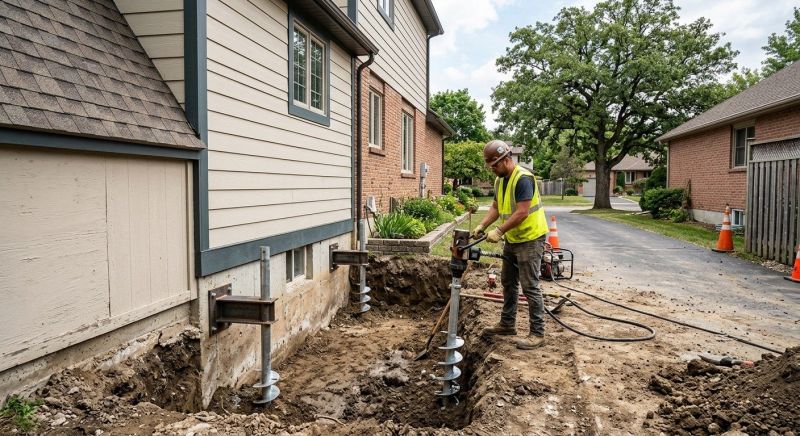 Helical Piers Installation in Anderson, SC
