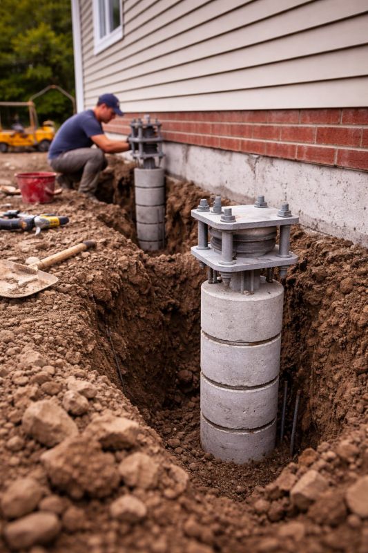 Helical Piers Installation in Anderson, SC