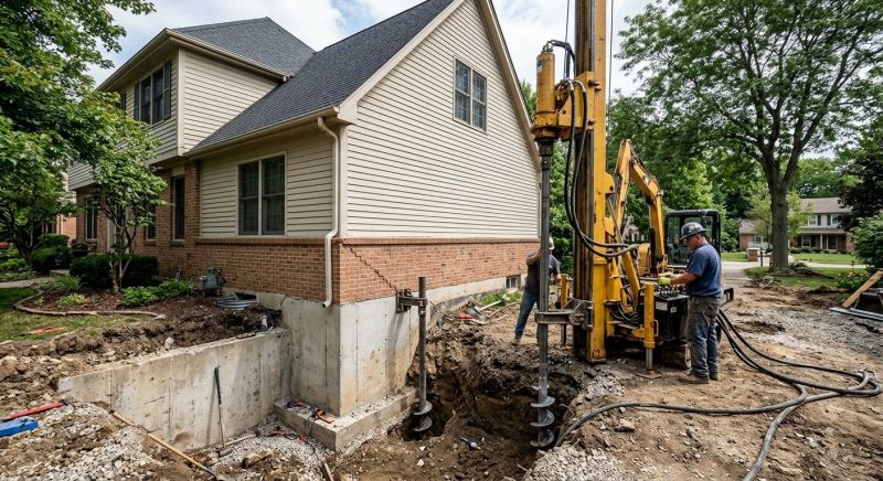 Helical Piers Installation in Anderson, SC