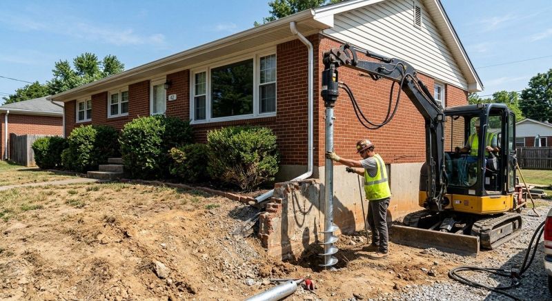 Helical Pile Installation in Anderson, SC