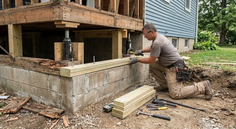 Sinking Foundation Repair in Clemson, SC