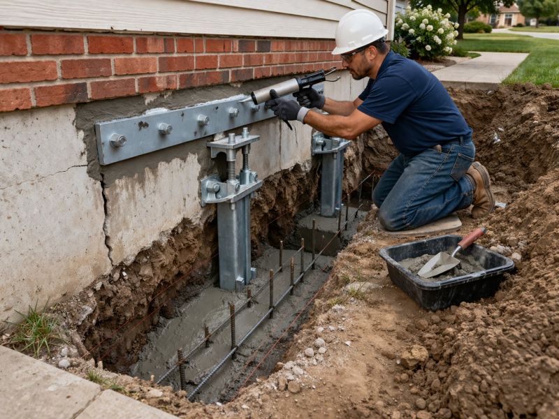 Sinking Foundation Repair in Pickens County, SC