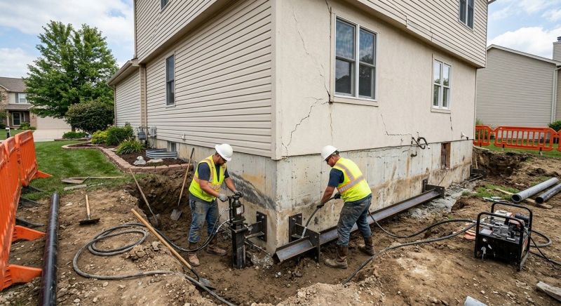 Sinking Foundation Repair in Starr, SC