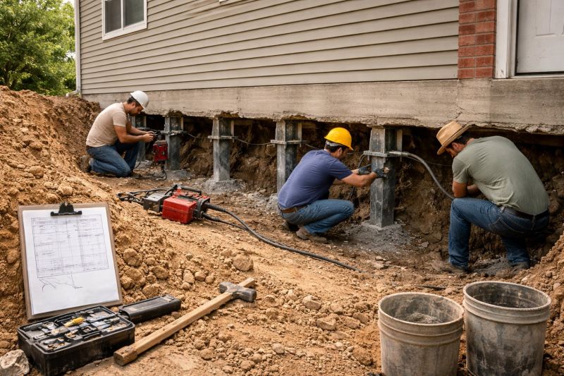 Structural Underpinning in Anderson, SC